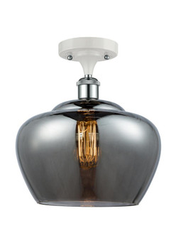 Fenton - 1 Light - 11 inch - White Polished Chrome - Semi-Flush Mount (3442|516-1C-WPC-G93-L)