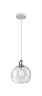 Athens - 1 Light - 8 inch - White Polished Chrome - Cord hung - Mini Pendant (3442|516-1P-WPC-G124-LED)