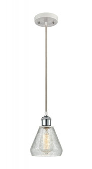 Conesus - 1 Light - 6 inch - White Polished Chrome - Cord hung - Mini Pendant (3442|516-1P-WPC-G275)