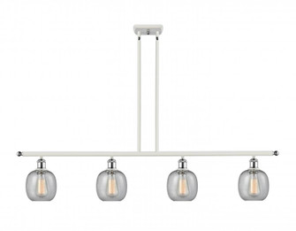 Belfast - 4 Light - 48 inch - White Polished Chrome - Stem hung - Island Light (3442|516-4I-WPC-G104)