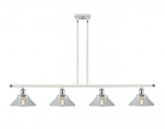Orwell - 4 Light - 48 inch - White Polished Chrome - Stem hung - Island Light (3442|516-4I-WPC-G132-LED)