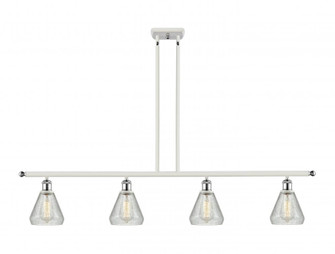 Conesus - 4 Light - 48 inch - White Polished Chrome - Stem hung - Island Light (3442|516-4I-WPC-G275)