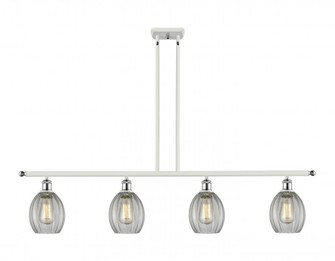 Eaton - 4 Light - 48 inch - White Polished Chrome - Stem hung - Island Light (3442|516-4I-WPC-G82)