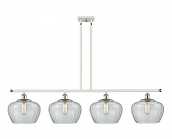 Fenton - 4 Light - 49 inch - White Polished Chrome - Stem hung - Island Light (3442|516-4I-WPC-G92-L)