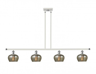 Fenton - 4 Light - 48 inch - White Polished Chrome - Stem hung - Island Light (3442|516-4I-WPC-G96)