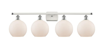 Athens - 4 Light - 38 inch - White Polished Chrome - Bath Vanity Light (3442|516-4W-WPC-G121)