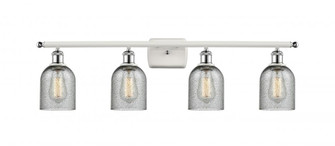 Caledonia - 4 Light - 35 inch - White Polished Chrome - Bath Vanity Light (3442|516-4W-WPC-G257)