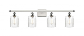 Hadley - 4 Light - 35 inch - White Polished Chrome - Bath Vanity Light (3442|516-4W-WPC-G342)