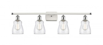 Ellery - 4 Light - 35 inch - White Polished Chrome - Bath Vanity Light (3442|516-4W-WPC-G392-LED)