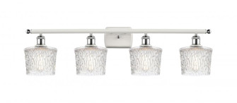 Niagara - 4 Light - 37 inch - White Polished Chrome - Bath Vanity Light (3442|516-4W-WPC-G402-LED)