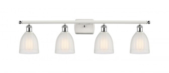 Brookfield - 4 Light - 36 inch - White Polished Chrome - Bath Vanity Light (3442|516-4W-WPC-G441)