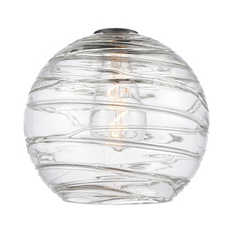 Deco Swirl 10'' Clear Glass (3442|G1213-10)