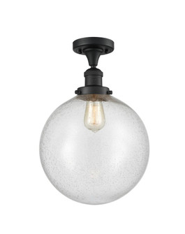Beacon - 1 Light - 12 inch - Matte Black - Semi-Flush Mount (3442|517-1CH-BK-G204-12)