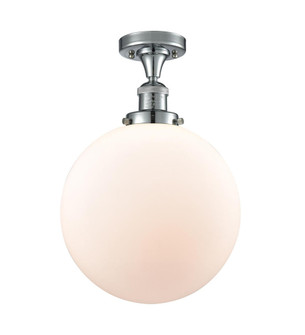 Beacon - 1 Light - 12 inch - Polished Chrome - Semi-Flush Mount (3442|517-1CH-PC-G201-12)