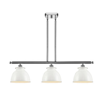 Adirondack - 3 Light - 36 inch - Polished Chrome - Stem hung - Island Light (3442|516-3I-PC-M14-W-LED)