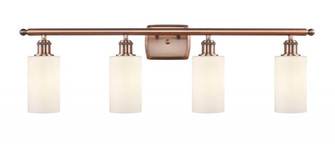 Clymer - 4 Light - 34 inch - Antique Copper - Bath Vanity Light (3442|516-4W-AC-G801-LED)