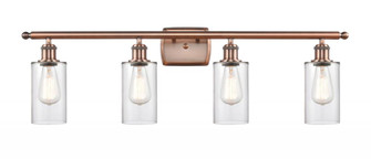 Clymer - 4 Light - 34 inch - Antique Copper - Bath Vanity Light (3442|516-4W-AC-G802)