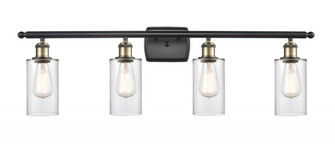 Clymer - 4 Light - 34 inch - Black Antique Brass - Bath Vanity Light (3442|516-4W-BAB-G802-LED)