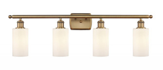 Clymer - 4 Light - 34 inch - Brushed Brass - Bath Vanity Light (3442|516-4W-BB-G801-LED)