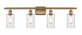Clymer - 4 Light - 34 inch - Brushed Brass - Bath Vanity Light (3442|516-4W-BB-G802-LED)