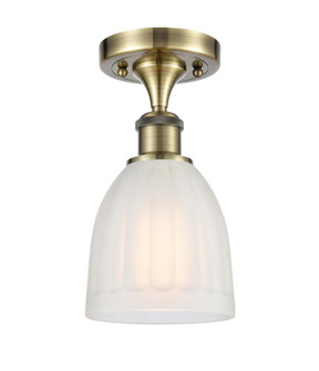 Brookfield - 1 Light - 6 inch - Antique Brass - Semi-Flush Mount (3442|516-1C-AB-G441)
