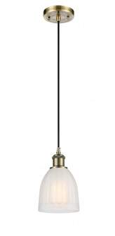 Brookfield - 1 Light - 6 inch - Antique Brass - Cord hung - Mini Pendant (3442|516-1P-AB-G441-LED)