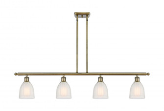 Brookfield - 4 Light - 48 inch - Antique Brass - Stem hung - Island Light (3442|516-4I-AB-G441-LED)