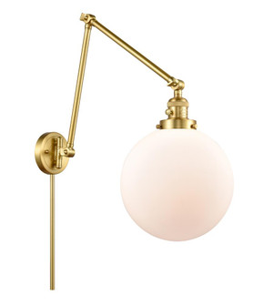 Beacon - 1 Light - 10 inch - Satin Gold -Adjustable Swing Arm (3442|238-SG-G201-10)