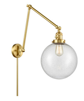 Beacon - 1 Light - 10 inch - Satin Gold -Adjustable Swing Arm (3442|238-SG-G204-10)