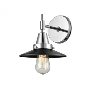 Railroad - 1 Light - 8 inch - Polished Chrome - Sconce (3442|447-1W-PC-M6-BK)