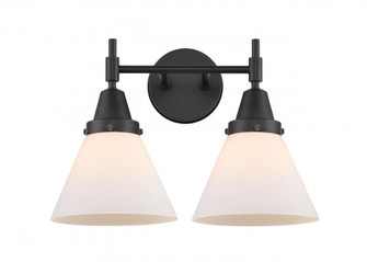 Cone - 2 Light - 17 inch - Matte Black - Bath Vanity Light (3442|447-2W-BK-G41)