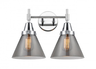 Cone - 2 Light - 17 inch - Polished Chrome - Bath Vanity Light (3442|447-2W-PC-G43)