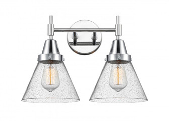 Cone - 2 Light - 17 inch - Polished Chrome - Bath Vanity Light (3442|447-2W-PC-G44-LED)
