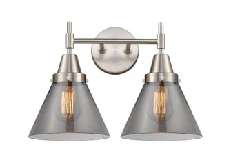Cone - 2 Light - 17 inch - Satin Nickel - Bath Vanity Light (3442|447-2W-SN-G43)