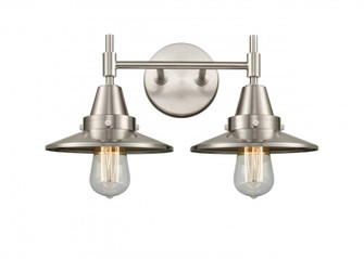 Railroad - 2 Light - 17 inch - Satin Nickel - Bath Vanity Light (3442|447-2W-SN-M2-SN-LED)
