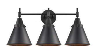 Appalachian - 3 Light - 26 inch - Matte Black - Bath Vanity Light (3442|447-3W-BK-M13-BK)