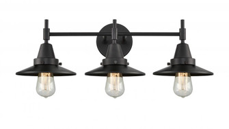 Railroad - 3 Light - 26 inch - Matte Black - Bath Vanity Light (3442|447-3W-BK-M6-BK-LED)