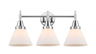 Cone - 3 Light - 26 inch - Polished Chrome - Bath Vanity Light (3442|447-3W-PC-G41)