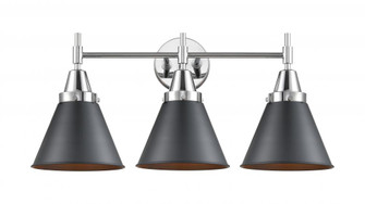 Appalachian - 3 Light - 26 inch - Polished Chrome - Bath Vanity Light (3442|447-3W-PC-M13-BK-LED)