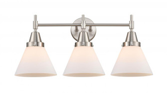 Cone - 3 Light - 26 inch - Satin Nickel - Bath Vanity Light (3442|447-3W-SN-G41-LED)