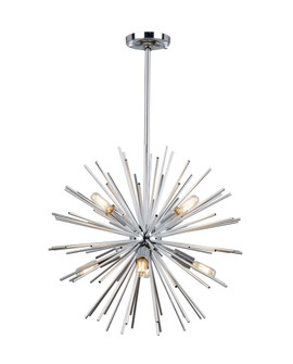 Sunburst 8 Light Chandelier (Chrome) (12|AC11443CH)