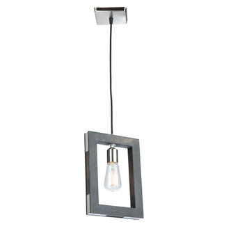 Gatehouse 1 Light Pendant (Dark Pine & Brushed Nickel) (12|AC11651BN)