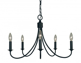 5-Light Maisonette Dining Chandelier (84|1001 MBLACK)