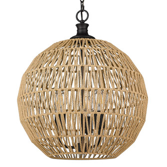 3 Light Pendant (36|6933-3P BLK-NR)