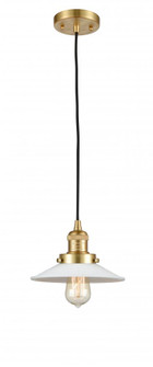 Halophane - 1 Light - 9 inch - Satin Gold - Cord hung - Mini Pendant (3442|201C-SG-G1)