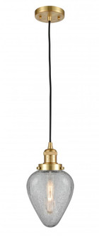 Geneseo - 1 Light - 7 inch - Satin Gold - Cord hung - Mini Pendant (3442|201C-SG-G165-LED)