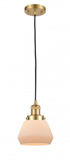 Fulton - 1 Light - 7 inch - Satin Gold - Cord hung - Mini Pendant (3442|201C-SG-G171)