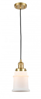 Canton - 1 Light - 6 inch - Satin Gold - Cord hung - Mini Pendant (3442|201C-SG-G181-LED)