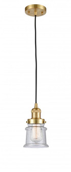 Canton - 1 Light - 5 inch - Satin Gold - Cord hung - Mini Pendant (3442|201C-SG-G184S-LED)