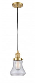Bellmont - 1 Light - 6 inch - Satin Gold - Cord hung - Mini Pendant (3442|201C-SG-G194)